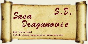 Saša Dragunović vizit kartica